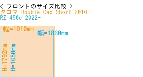 #タコマ Double Cab Short 2016- + RZ 450e 2022-